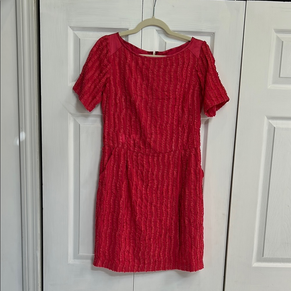 Reiss coral Lace Dress size 6